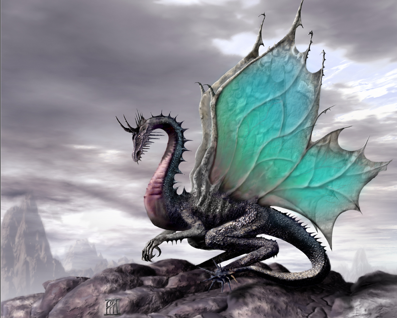 blue dragon, protector, defender